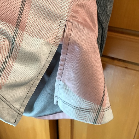 Pink Gray Plaid Tunic 3X - Picture 3 of 8